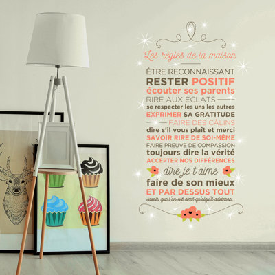 Text & Numbers Wall Decal