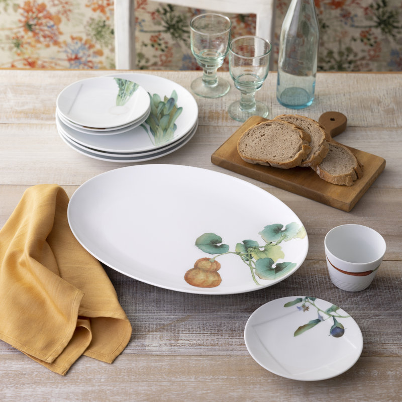 Noritake Kyoka Shunsai Oval Platter, 14.5"