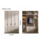 Garde-robe minimaliste moderne de couleur crème