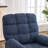 Single-Seater Chenille Fabric 360° Swivel Rocking Manual Recliner Chair with Massage & Heat, 8 Vibration Nodes, 155° Reclining, Side Pockets & Cup Holders for Living Room, Bedroom-624063300