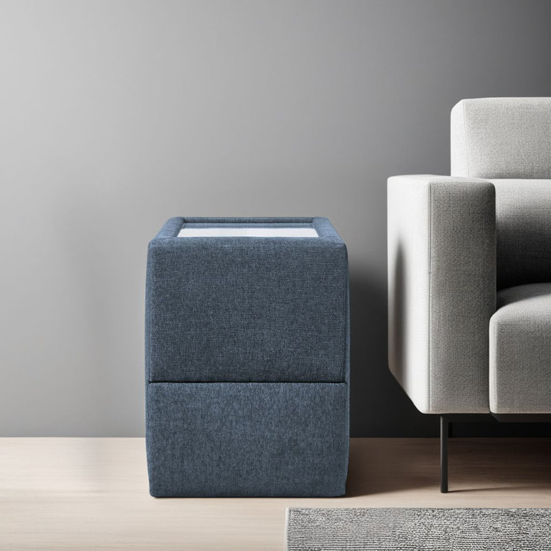 Console Meso, table d'appoint modulaire, rangement, Oyster Nuvella, 37 po, Orange