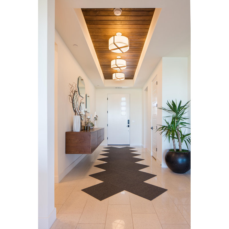 Plura 4 - Light LED Pendant, Dark Stained Walnut, Brushed Aluminum