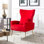 27' ' wide velvet armchair Mahith