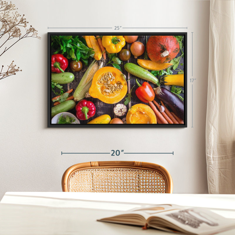 " Vegetable Jumble ", 17" H x 25" W