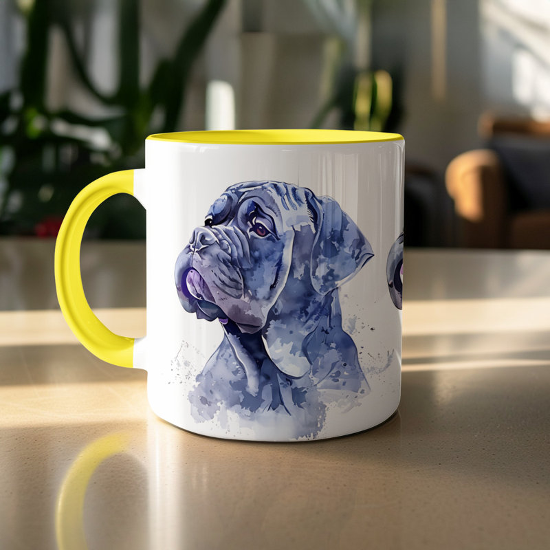 Mug, 3, Yellow