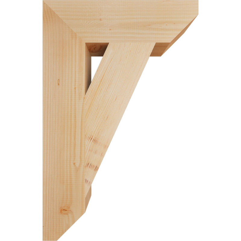 Support traditionnel en bois rustique à lattes, Sapin de Douglas, H 34 po x l 5,5 po x P 22 po