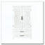 Armoire de rangement blanche 27 po