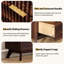 Commode 6 tiroirs avec plateau en faux marbre et design incurvé-1399819312
