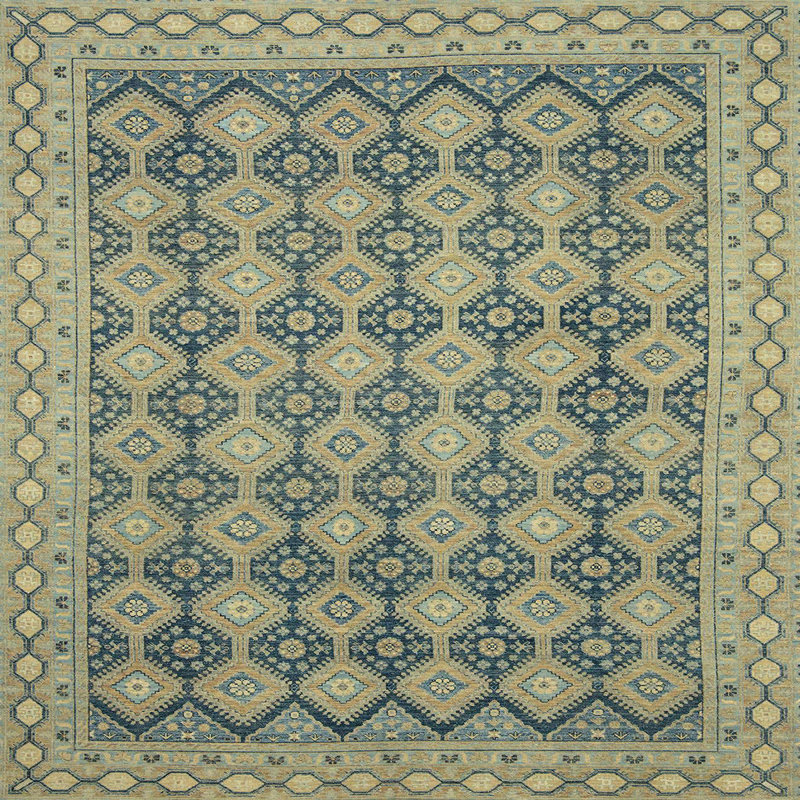 Abstract Indoor Rug, Square 8'