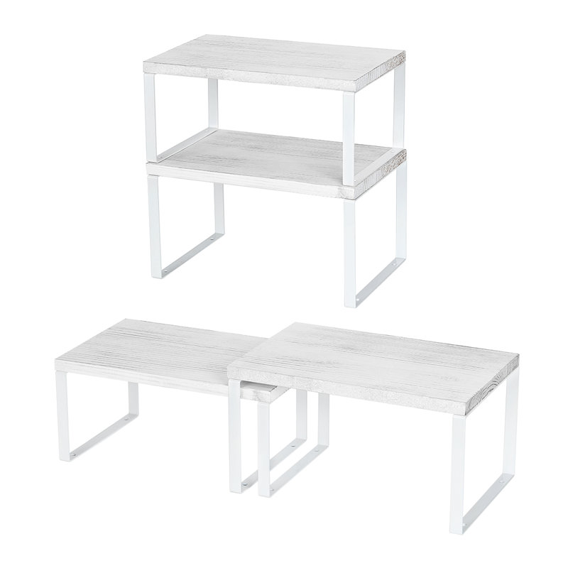 Stackable Kitchen Cabinet Organizer, Set Of 4