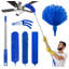 Duster pour le nettoyage, Duster Newliton avec pôle d'extension Microfibre Ventilateur de plafond Toile d'araignée, Duster long pour les plafonds hauts Réfrigérateur mural Appliance