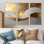 Newman I - art mural vagues pour le salon - ensemble de 3