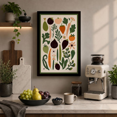 Garden Harvest Study Botanical - Wrapped Canvas
