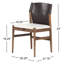 Chaise d'appoint Vivica en espresso / crème Cardiff-2053011917