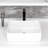 Fulorni Rectangular Ceramic Vessel Sink - Modern Above Counter Bathroom Sink With High-Gloss Finish And Durable Glaze