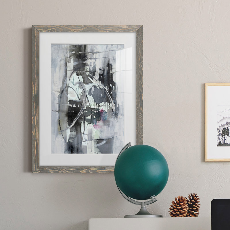 Indian Lore I Premium encadré mat - prêt à être accroché, H 37,5 po x l 27,5 po x P 1 po, Cadre gris