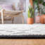 Tapis géométrique en coton tissé à la main gris / crème Wynne Natura-1477773213