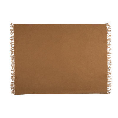 Jeté décoratif en fibre d'alpaga Fibre par Auskin - finition bouclée traditionnelle 57 x 71 po