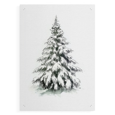 Art de Noël des Fêtes de Noël - impression sur toile seulement - non encadrée