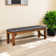 Areni Upholstered Bench in Espresso and Walnut
