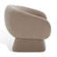 Fauteuil demi-tonneau en polyester 30,7 po Genata-731110786
