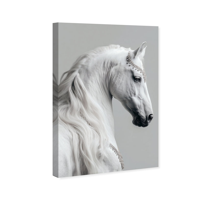 Jeweled Mane I Print by Oliver Gal, 15" H x 10" W, Gallery Wrapped
