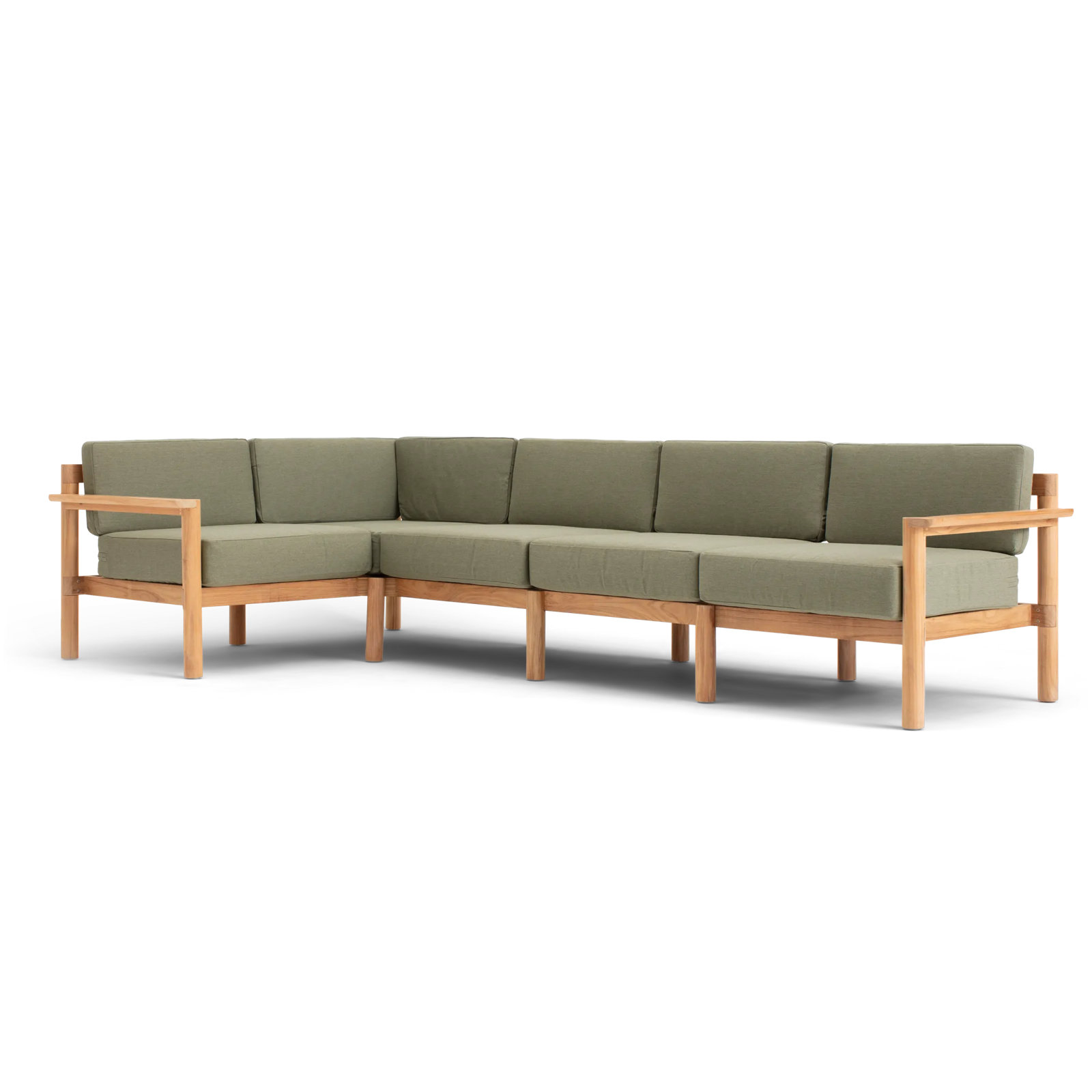 Haven 114" Sunbrella® Patio Sectional, Sunbrella Leaf