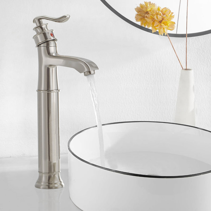 Robinet de salle de bain à un trou, Nickel