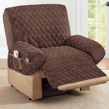 T-Cushion Recliner Slipcover George Oliver Fabric: Sage 100% Polyester