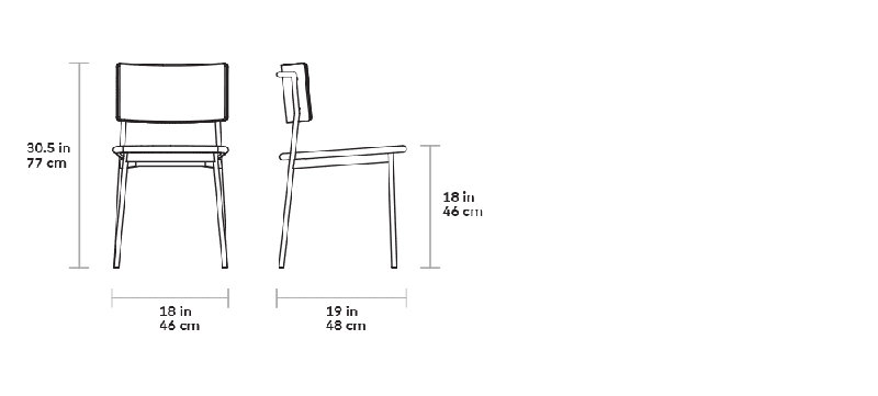 Signal Chair, Putty Putty Faux Leather, White