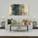 Hera Rectangular Side Table With Mirrored Shelf
