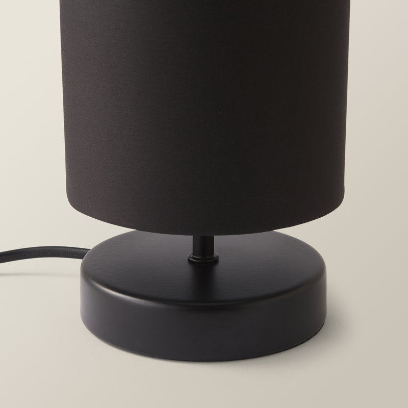 Romica Metal Table Lamp, Matt Black, No, Black