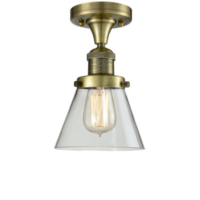 Glass Semi Flush Mount