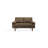 Hartford 58" Faux Leather Square Arms Sofa Loveseat-610279462