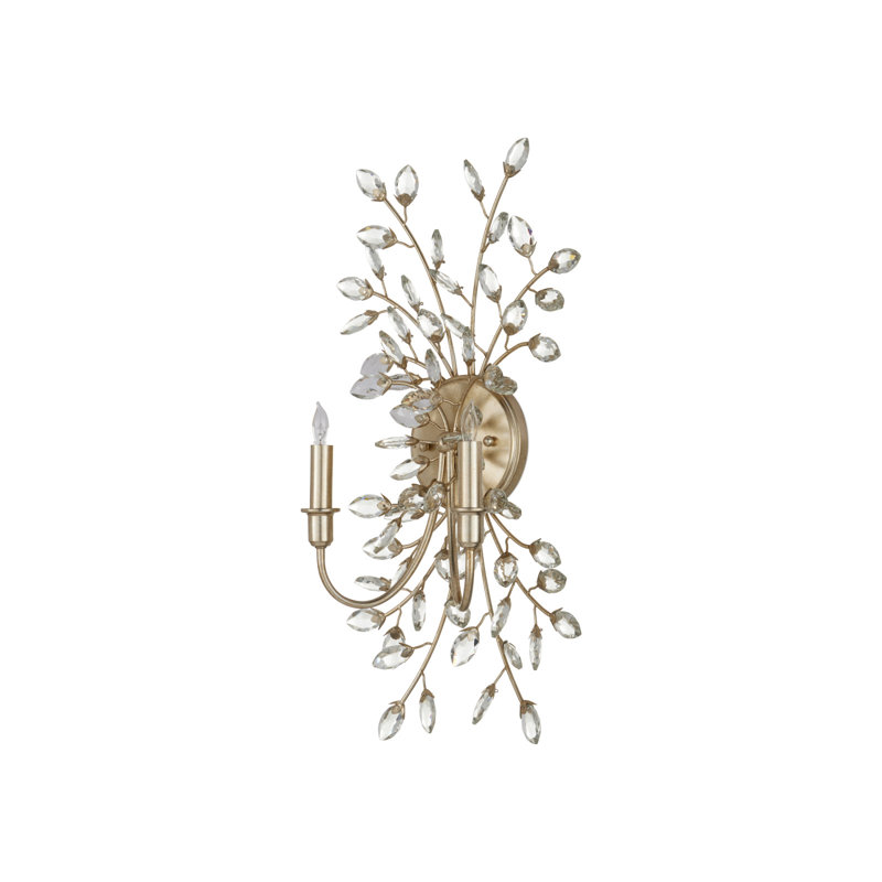 Forget-Me-Not 2 - Light Candle Wall Light, Silver