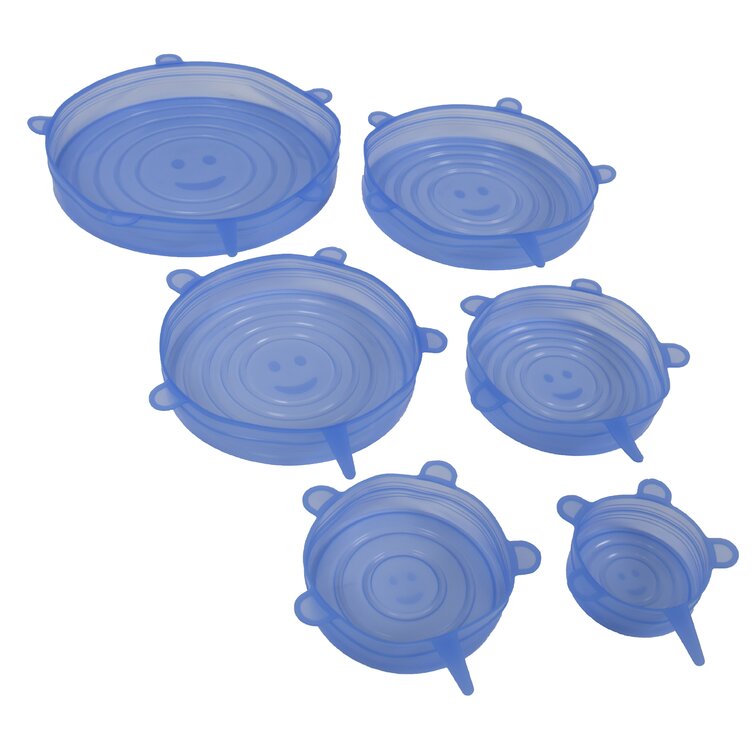 Kitchen + Home Silicone Stretch Lids - Set of 10 Silicone Food Saver Covers