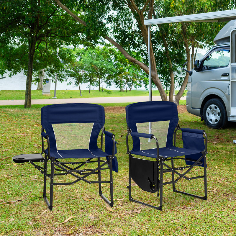 Metal Folding Beach Chair(Set Of), 1, Blue