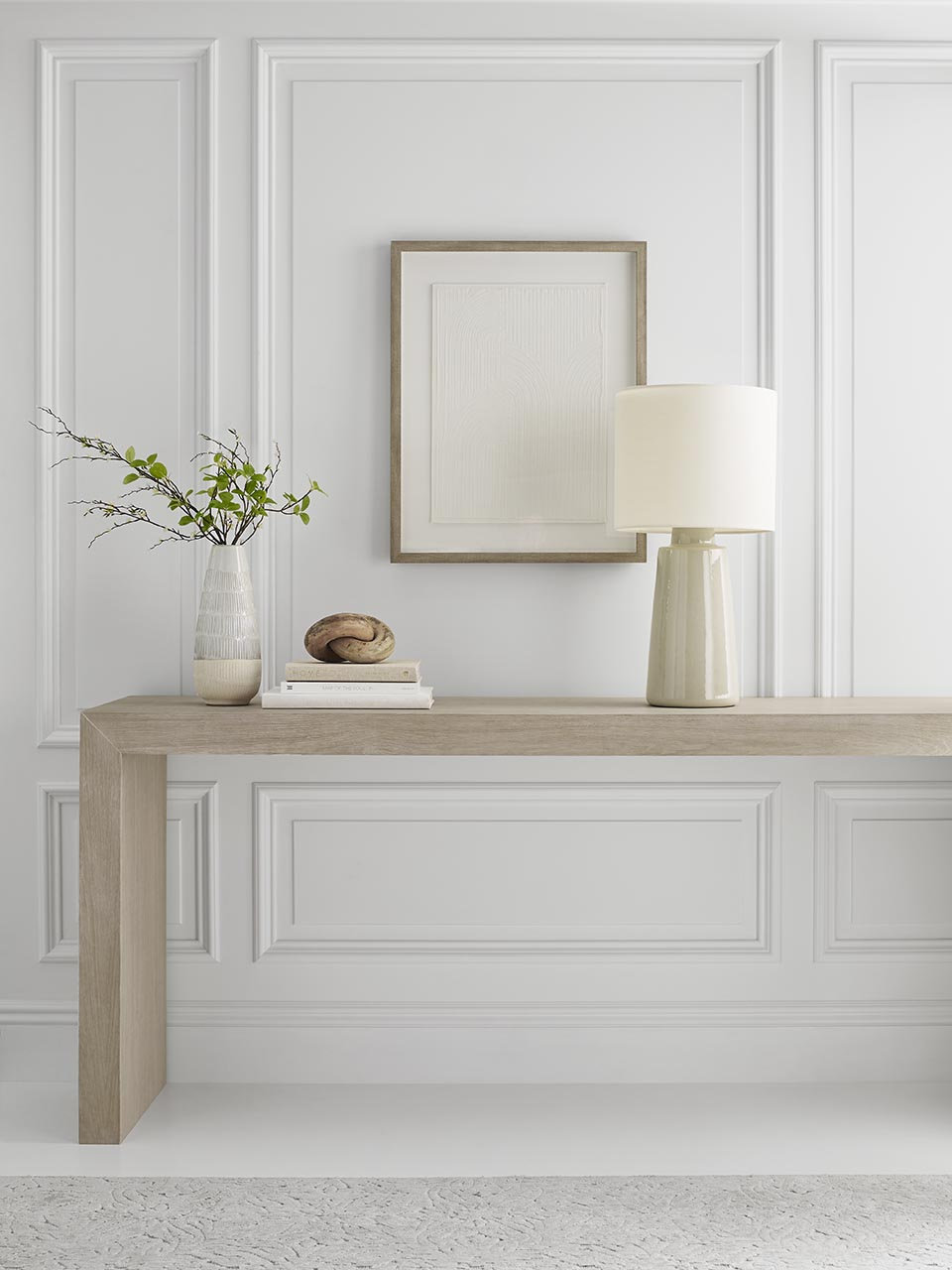 Jathan Table Lamp, Shellish Gray, 27.38" H x 14" W x 14" D