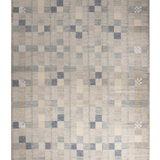 Rug & Kilim’S Scandinavian-Inspired Geometric Gray And Blue Wool Pile Rug