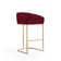 Lioba Upholstered Counter Stool with Metal Frame