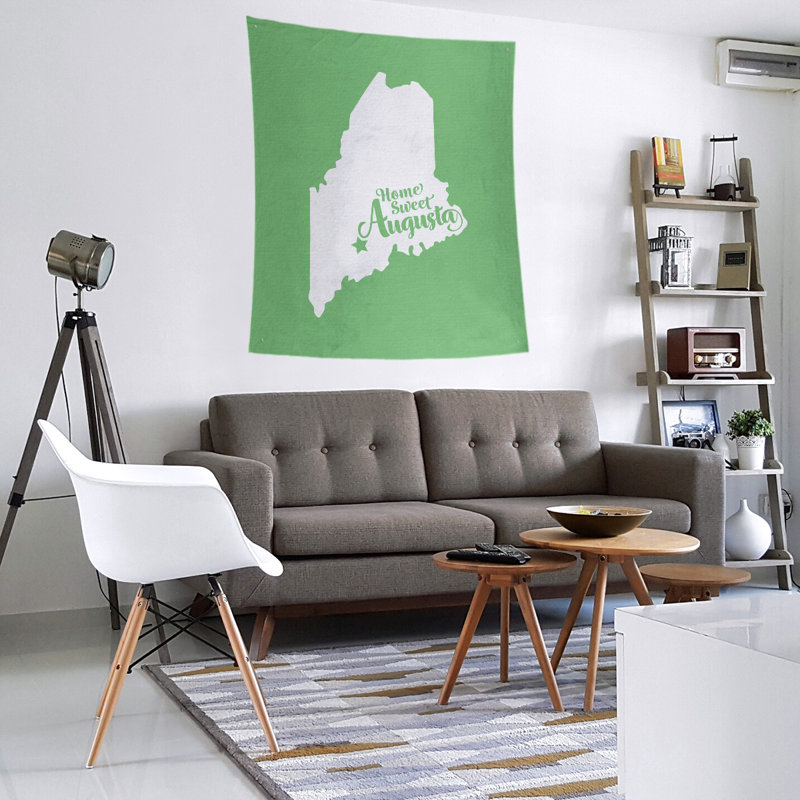 Tapisserie Augusta, Maine, H 27,5 po x l 37,5 po, Vert