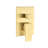 Golden Ceiling Mounted Shower With 10" Head & Handheld - Brass, Brings Natural Rainfall Touch, Self-cleaning Nozzle, Suits To American Standard Pipe Connections In Gold Handheld, Provides Conforms-117439720
