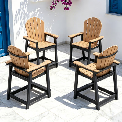 Hdpe Outdoor Adirondack Bar Chair