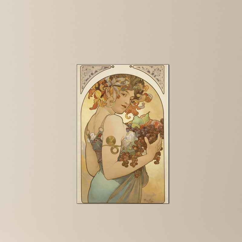 Mucha Alphonse - Wrapped Canvas Painting, 93cm H x 61cm W x 1.8cm D