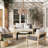 Boho Waterproof Ceiling Fan with LED Light&Remote for Porch, Plug-in Outdoor Fandelier