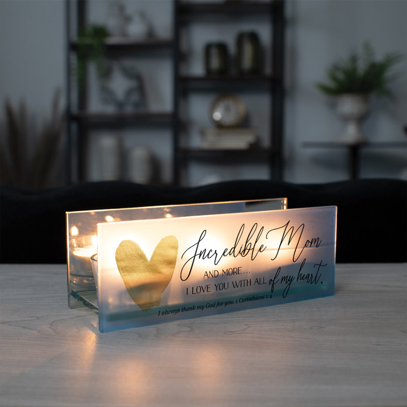Photophore de 2,5 po en verre avec bougie inclus