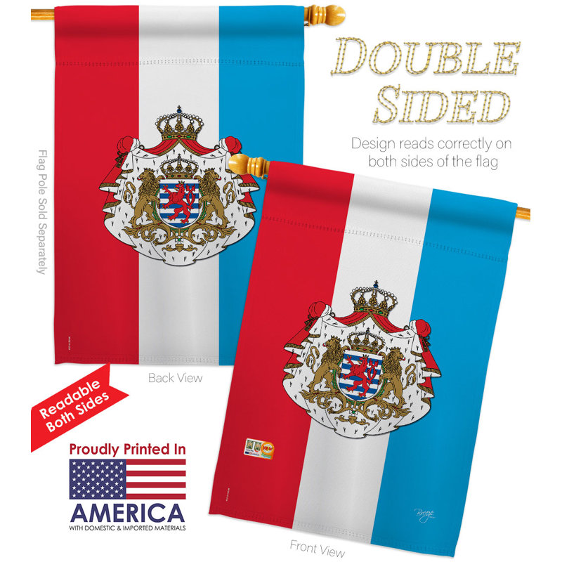 Double Sided 40'' H x 28'' W Polyester Flag Set