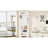 Minimalist Corner Hall Tree with Shoe Bench, Versatile Entryway Coat Rack with 4 Hooks, Corner Cabinet with Adjustable Shelf
