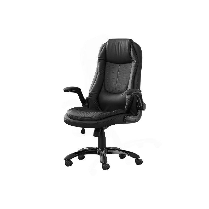 Chaise de bureau, hauteur réglable, pivotante, ergonomique, accoudoirs