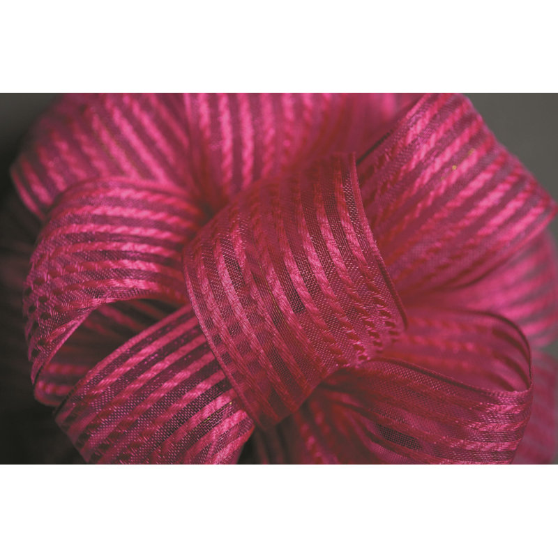 Ruban à rayures câblées, Fuchsia
